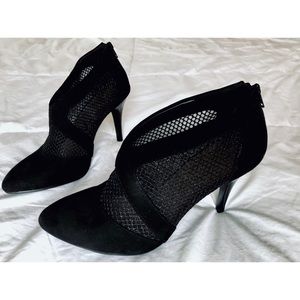 BCBG Black Bootie Heels